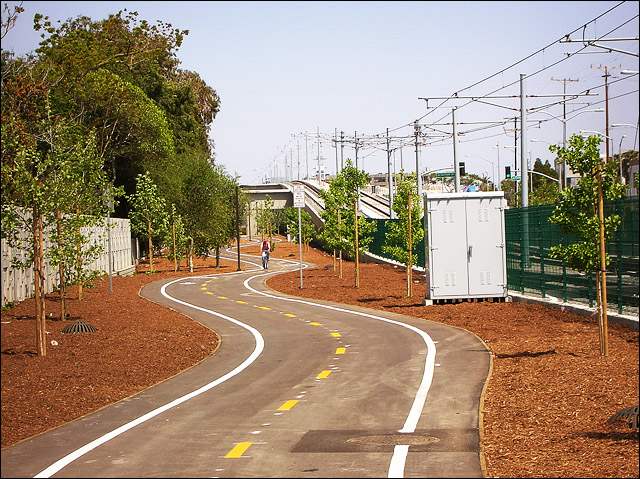 Expo Line Bike Path in Culver City