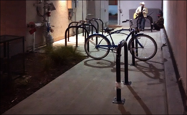 New and improved bike parking