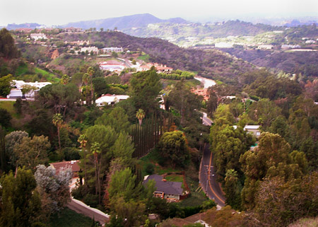Looking South from Mulholland Drive