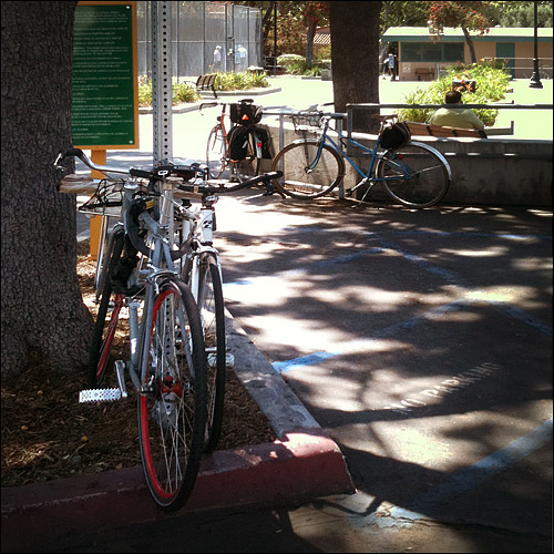 Bikes at West Hollywood Farmers Market